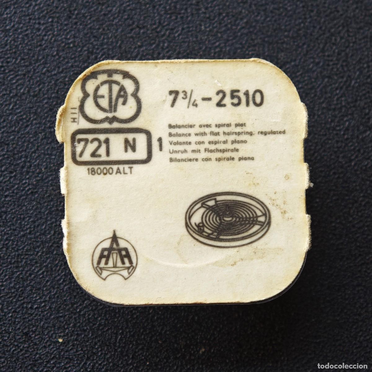 Recambios de relojes: ETA 7 3/4 2510 721N balance volante vintage watch reloj motre orologio