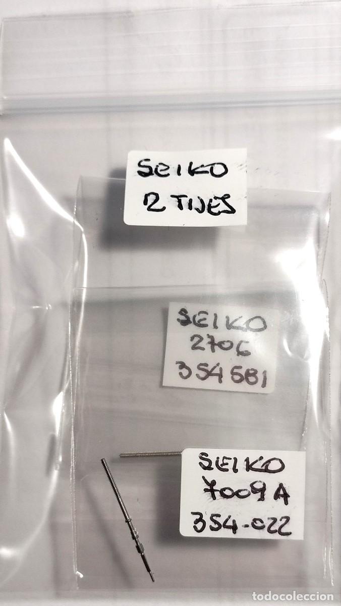 Recambios de relojes: SEIKO - CALIBRES 2706 Y 7009 A - LOTE 2 TIJES