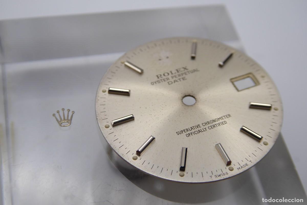 Recambios de relojes: Rolex Oyster perpetual datesilver dial 15200 damaged