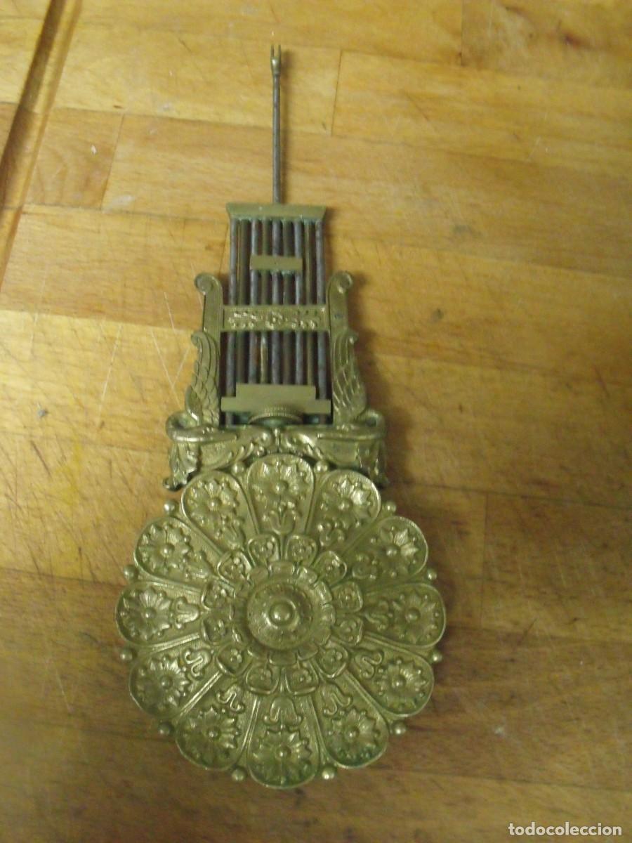 Recambios de relojes: ANTIGUO PENDULO PARA RELOJ PORTICO IMPERIO-A&Ntilde;O 1870-LOTE 672
