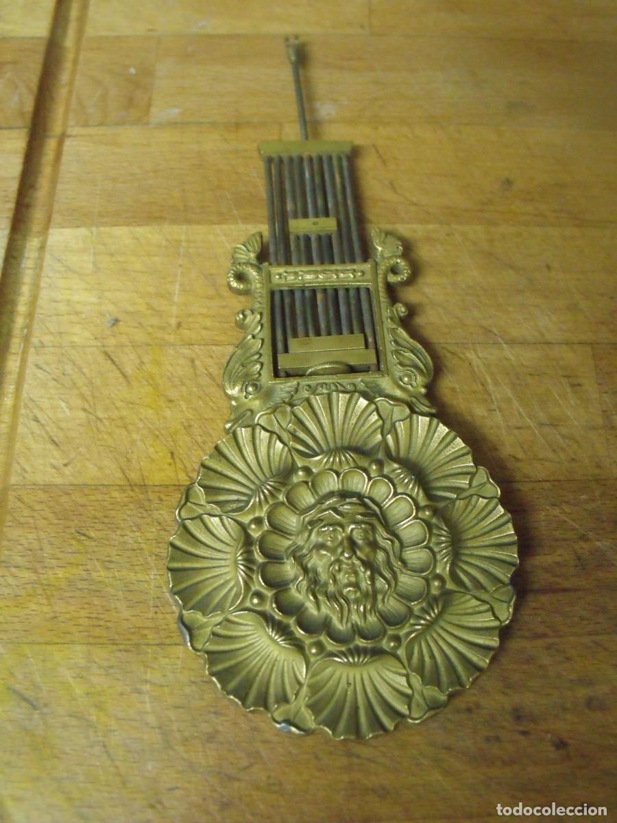 Recambios de relojes: ANTIGUO PENDULO PARA RELOJ PORTICO IMPERIO-A&Ntilde;O 1870-LOTE 672