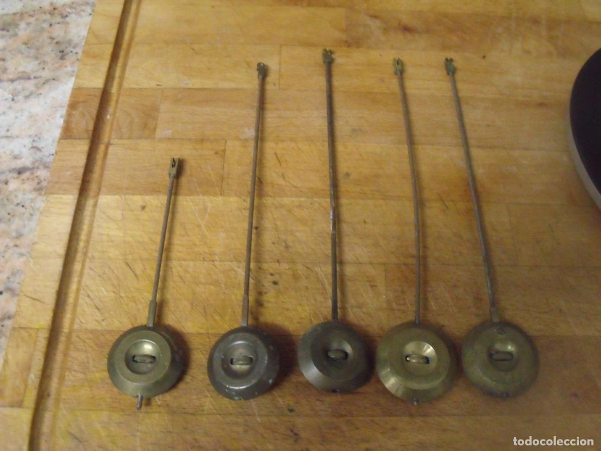 Recambios de relojes: antiguo pendulo para maquinaria paris reloj sobremesa-lote 672