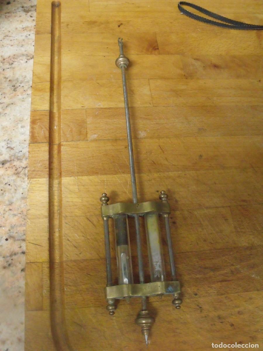 Recambios de relojes: ANTIGUO PENDULO MERCURIO PARA RELOJ SOBREMESA MARMOL TIPO NOTARIO-LOTE 672