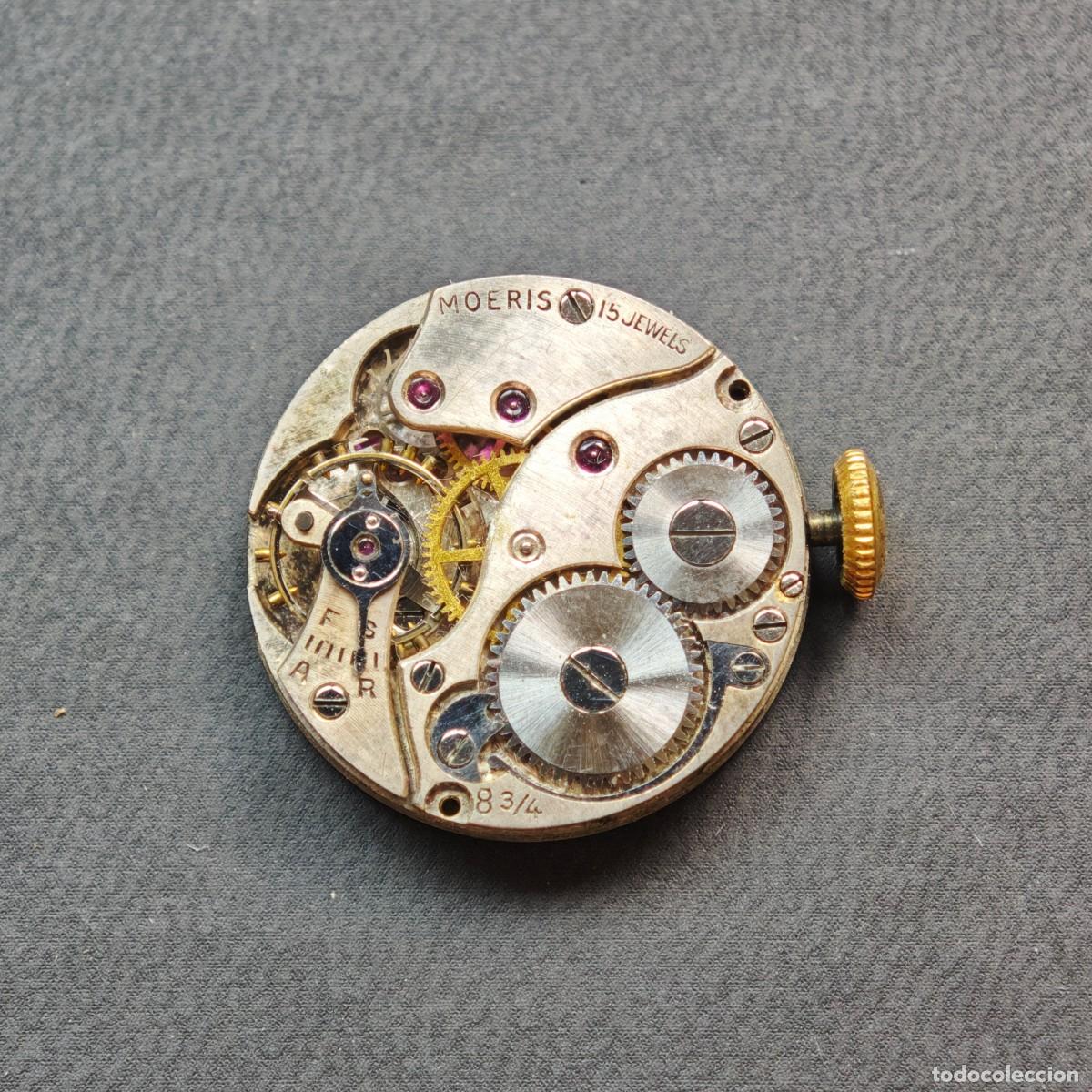 Recambios de relojes: MOERIS 8 3/4 maquinaria reloj vintage watch movement motre orologio