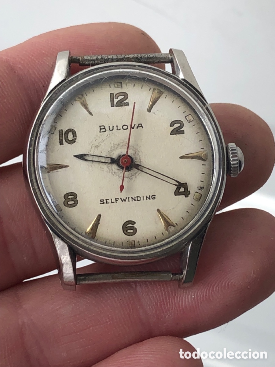 Recambios de relojes: Caja reloj bulova selfwinding con esfera y quit de agujas