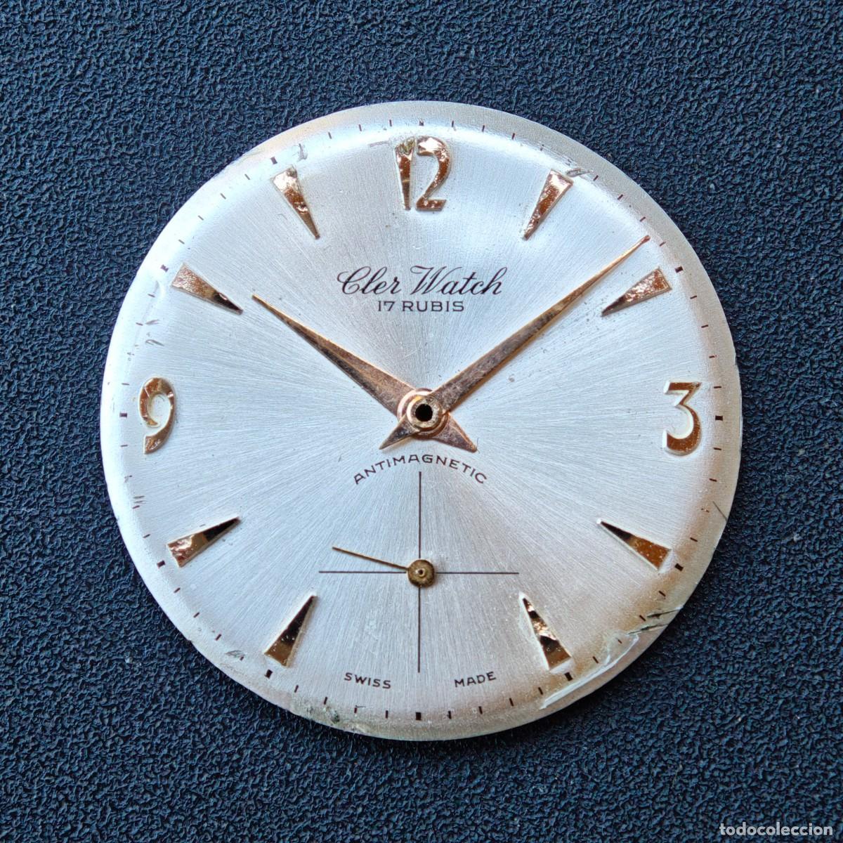 Recambios de relojes: Cler Watch esfera agujas Unitas 6340 reloj vintage dial hands watch montre orologio swiss