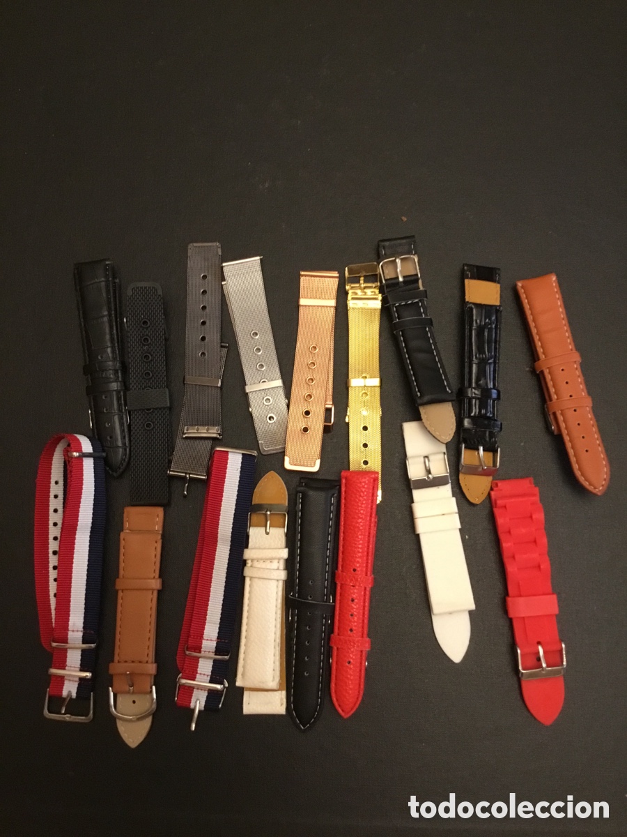 Recambios de relojes: Lote de correas de reloj nuevas