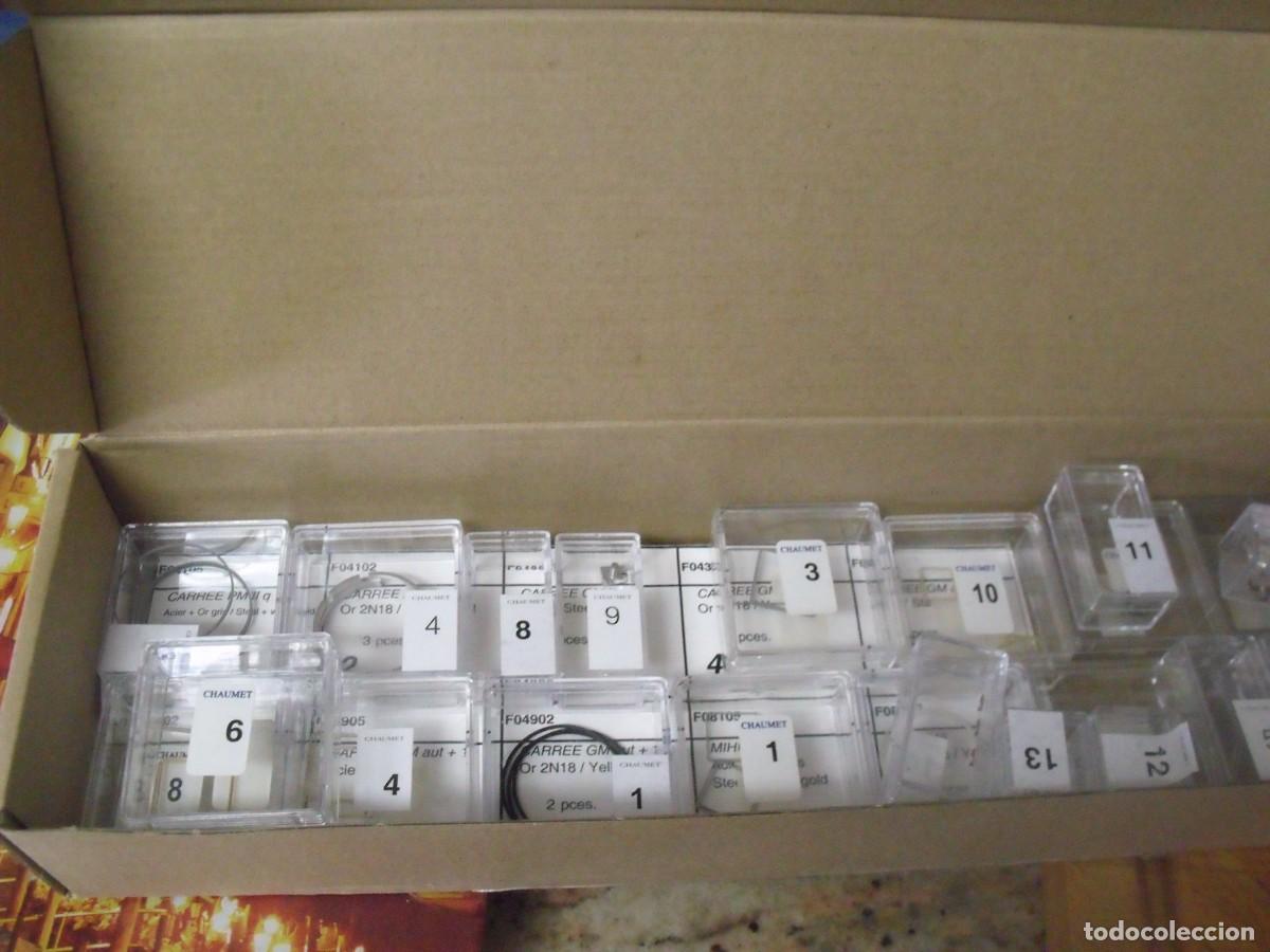 Recambios de relojes: 24 cajitas con piezas de relojeria-lote 675