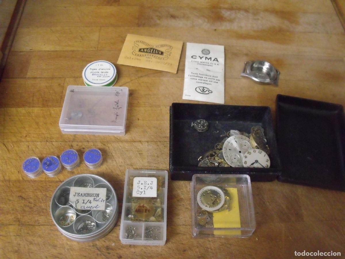 Recambios de relojes: 14 cajitas con piezas de relojeria-lote 675