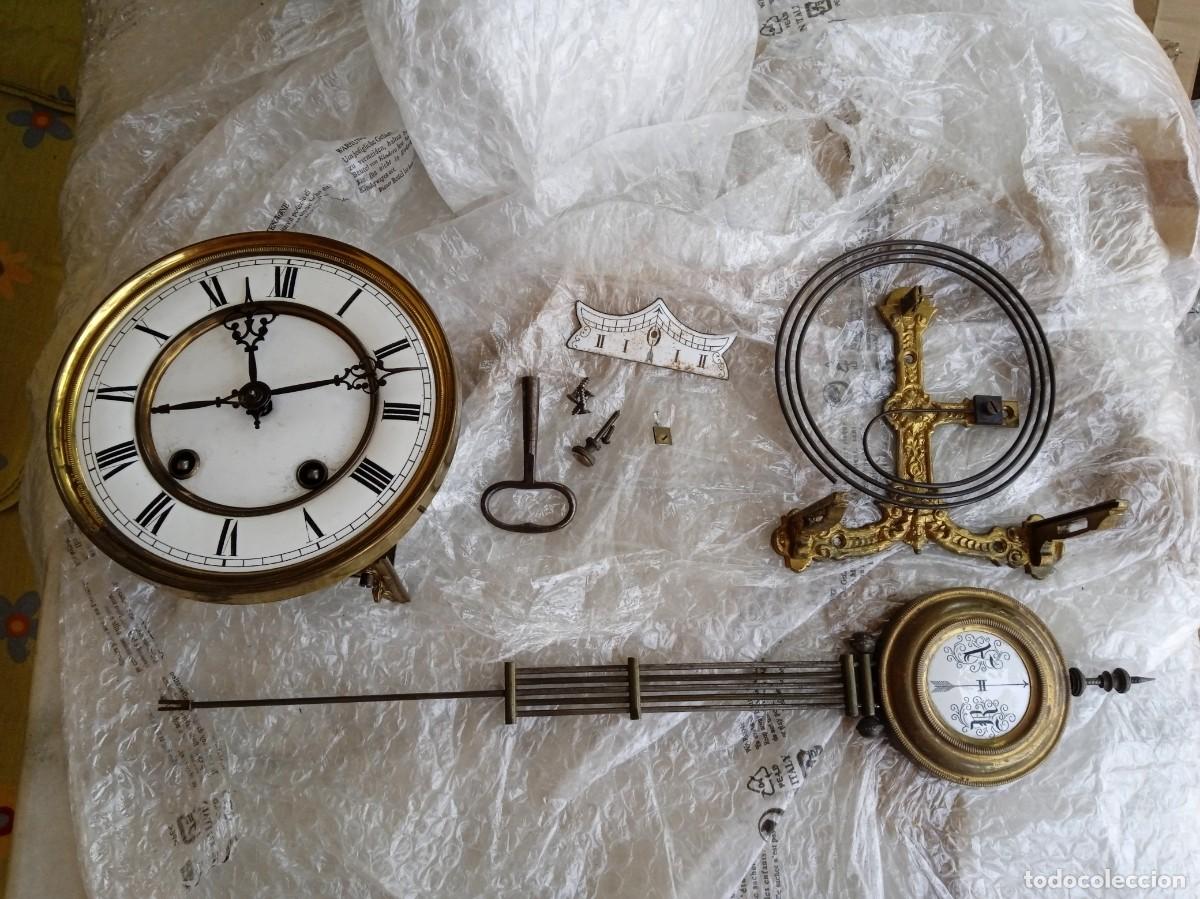 Recambios de relojes: Mecanismo completo de reloj antiguo de pared