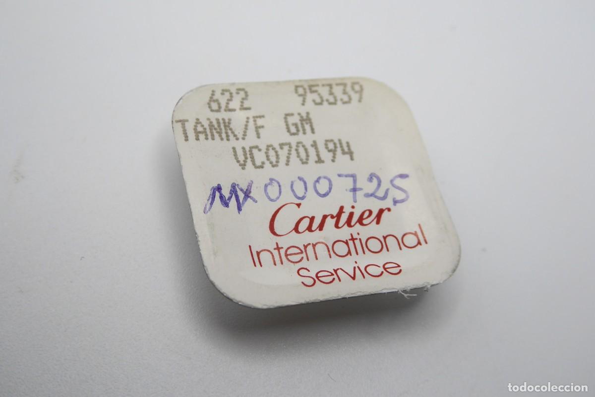 Recambios de relojes: Cartier Tank francaise GM crown blue stone 2302
