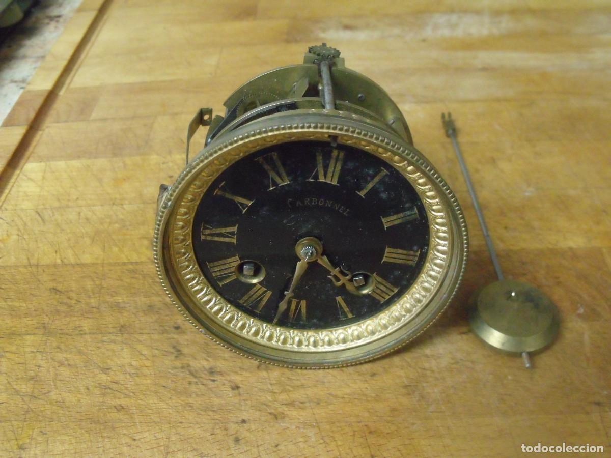 Recambios de relojes: ANTIGUA MAQUINARIA PARIS RELOJ SOBREMESA-A&Ntilde;O 1870-LOTE 673-FUNCIONA