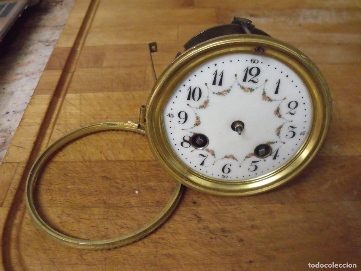 Recambios de relojes: ANTIGUA MAQUINARIA PARIS RELOJ SOBREMESA-A&Ntilde;O 1870-LOTE 673-FUNCIONA