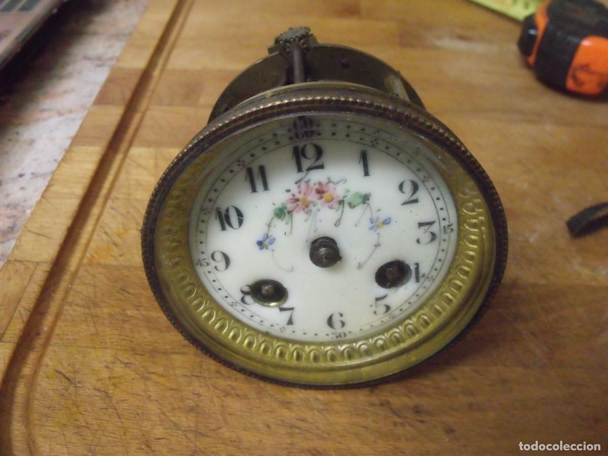 Recambios de relojes: ANTIGUA MAQUINARIA PARIS RELOJ SOBREMESA-A&Ntilde;O 1870-LOTE 673-FUNCIONA