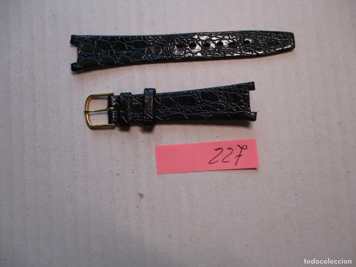 Recambios de relojes: CORREA RELOJ PIEL NEGRA,CASI NUEVA, LARGO 18.5 , CONECSION 1.8 CM ,SON PASADORES , VER FOTOS, FOTOS