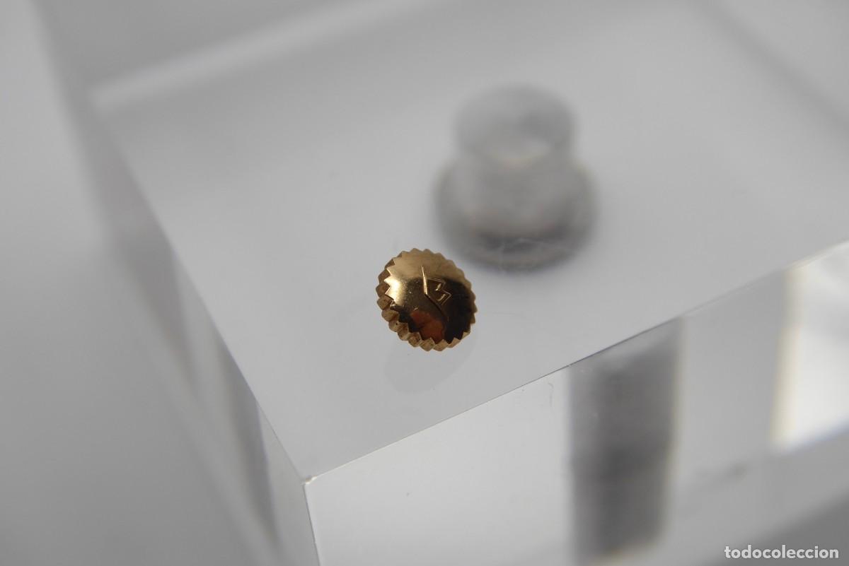 Recambios de relojes: Movado vintage crown rose gold plated 4mm