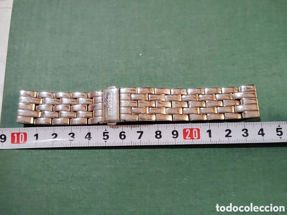 Recambios de relojes: Correa met&aacute;lica vintage de Duward. A&ntilde;os 70 -80. Descripci&oacute;n en las fotograf&iacute;as