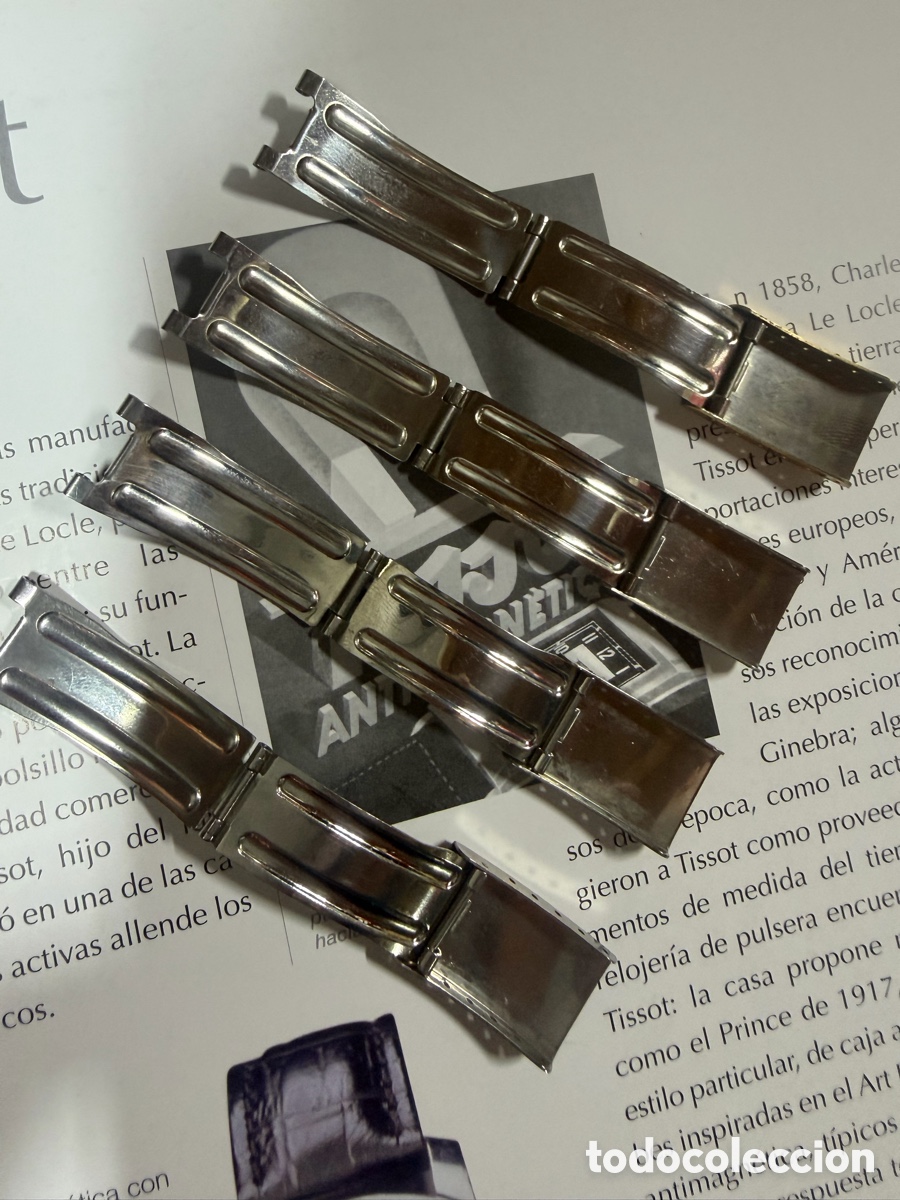 Recambios de relojes: Tissot - 4 cierres originales 14 mm nuevos