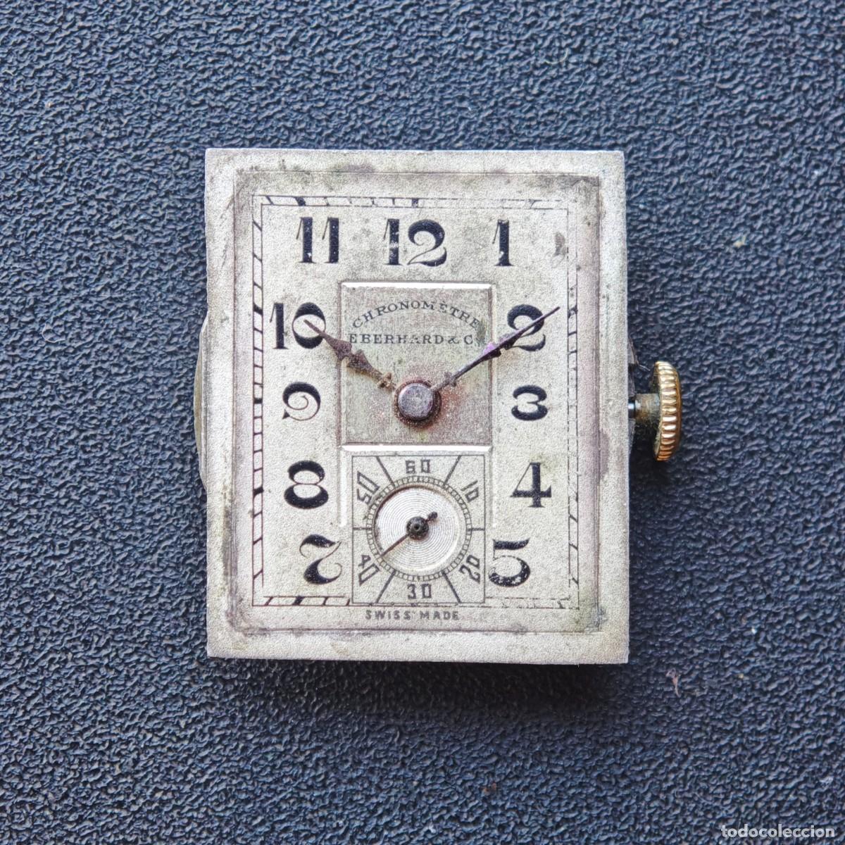 Recambios de relojes: EBERHARD Chronometre art deco tank maquinaria reloj vintage watch movement motre orologio