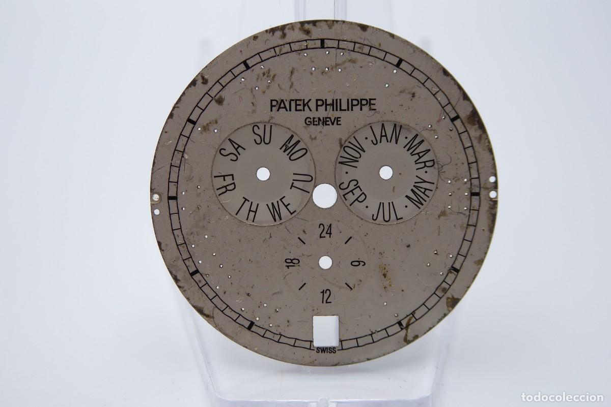 Recambios de relojes: Patek Philippe Annual Calendar 5035J, damaged dial