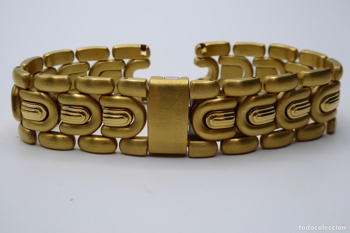 Recambios de relojes: Universal Gen&egrave;ve Corporate gold plated bracelet 18mm