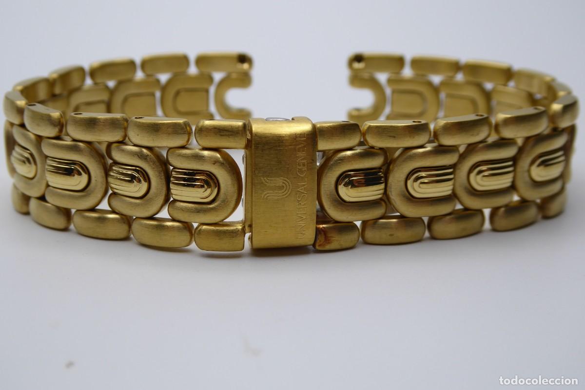 Recambios de relojes: Universal Gen&egrave;ve Corporate gold plated bracelet 14mm