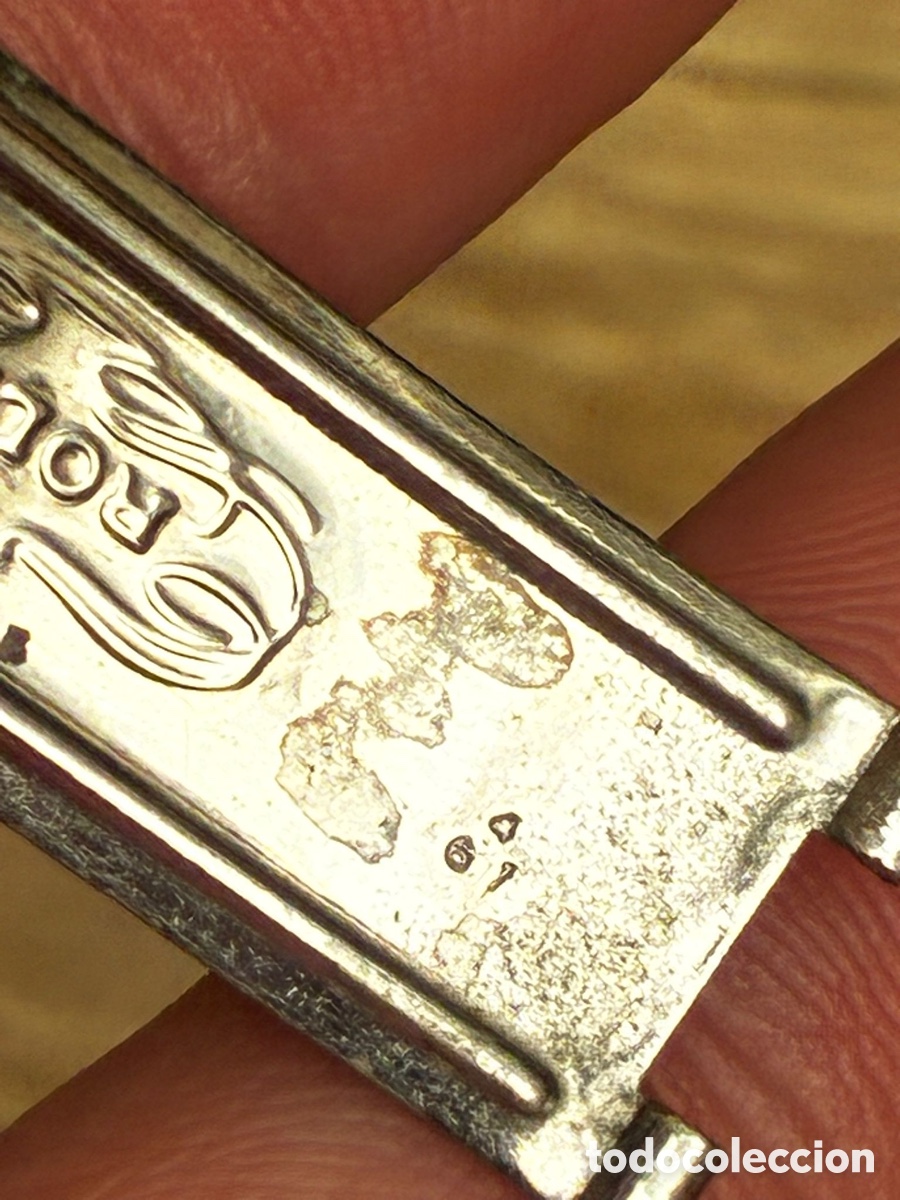 Recambios de relojes: Cierre reloj rolex ref 67 vintage - Foto 6