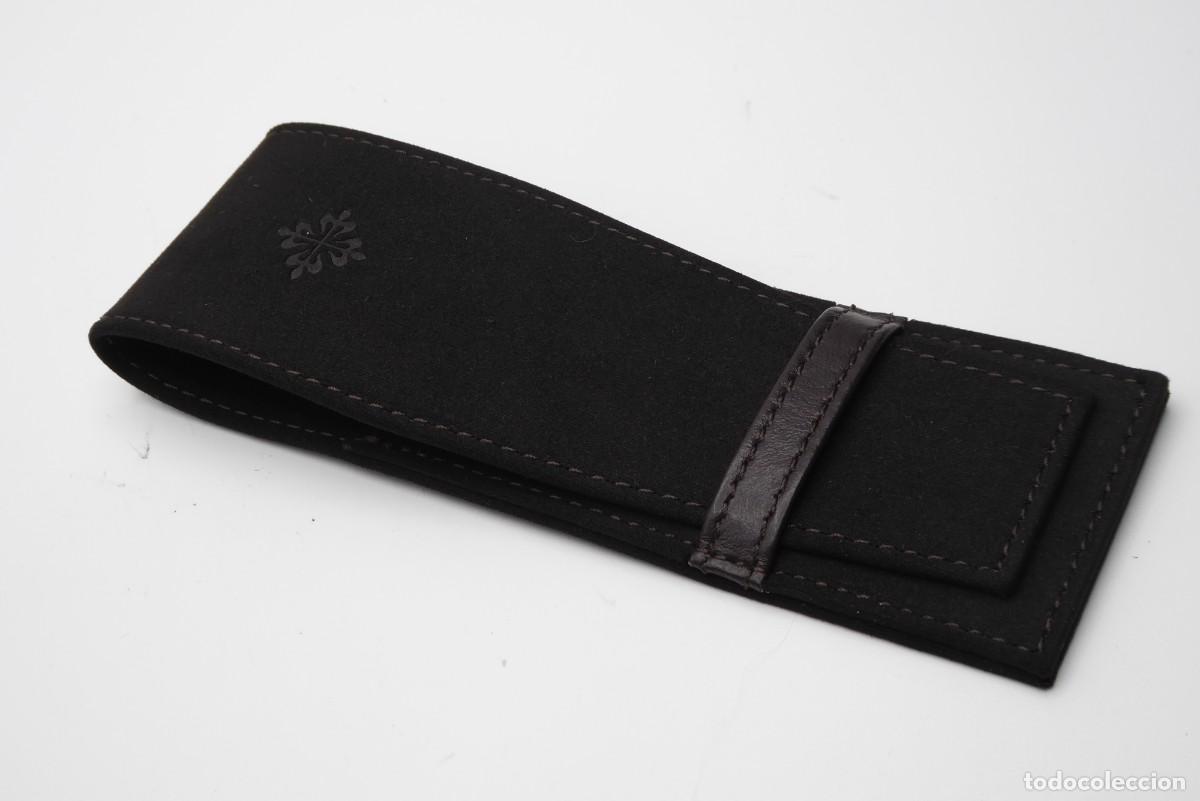 Recambios de relojes: Patek Philippe brown suede leather travel, pen holder