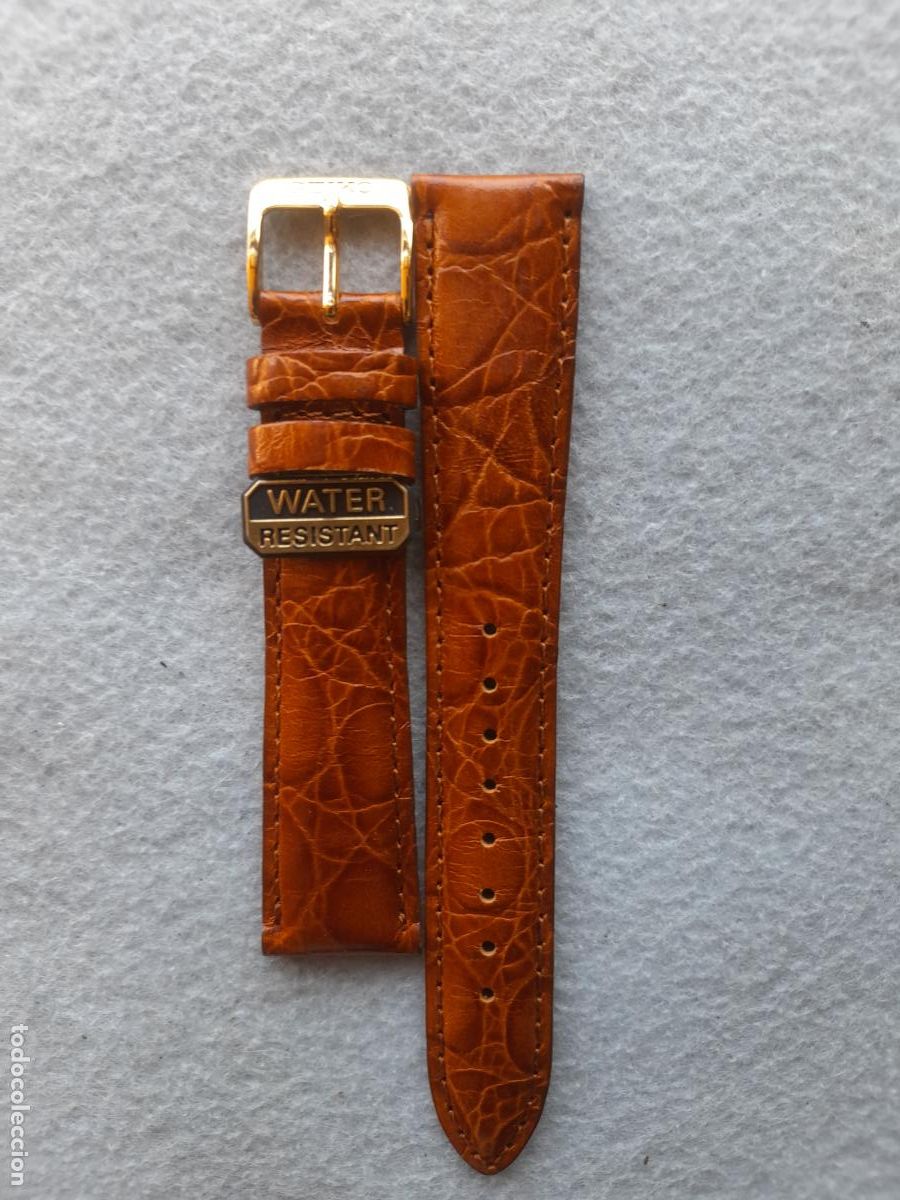 Recambios de relojes: Seiko. Pulsera de Piel para Reloj de Caballero.