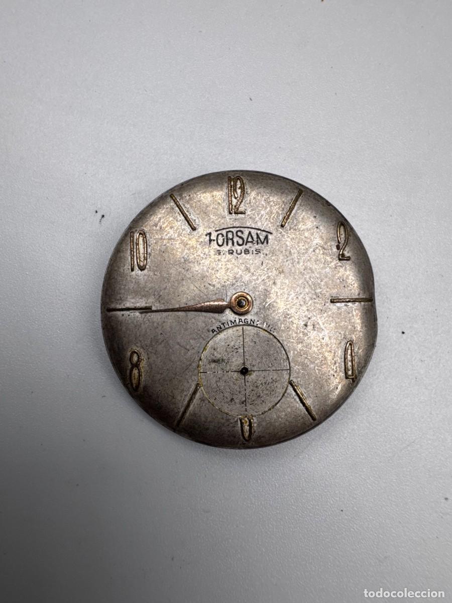 Spare Parts for Watches: ESFERA Y MOVIMIENTO RELOJ FORSAM 17 RUBIS ANTIMAGNETIC VINTAGE MEC&Aacute;NICO SEGUNDERO A LAS 6