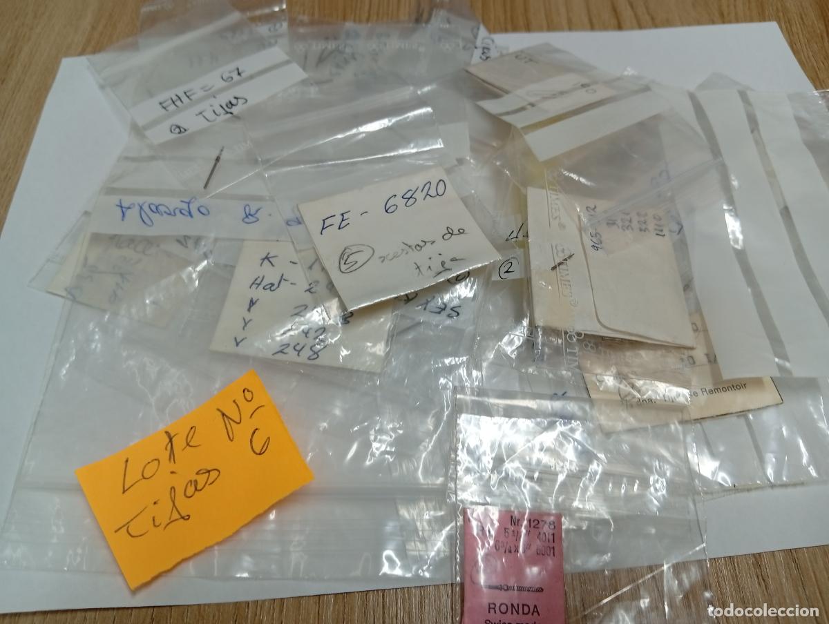 Recambios de relojes: Lote de tijas, 25 calibres