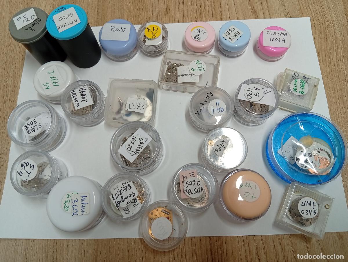 Recambios de relojes: Lote restos de mecanismos
