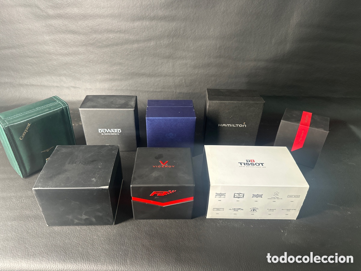 Recambios de relojes: COLECCION CAJA DE RELOJES LONGINES, TISSOT, HAMILTON, VICEROY....
