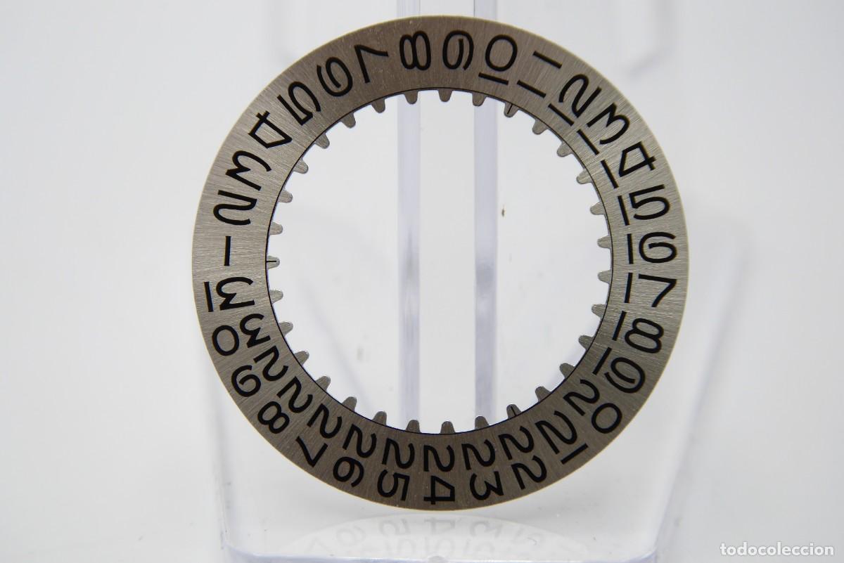 Recambios de relojes: Date indicator silver black numbers cal. 1570 - Foto 3