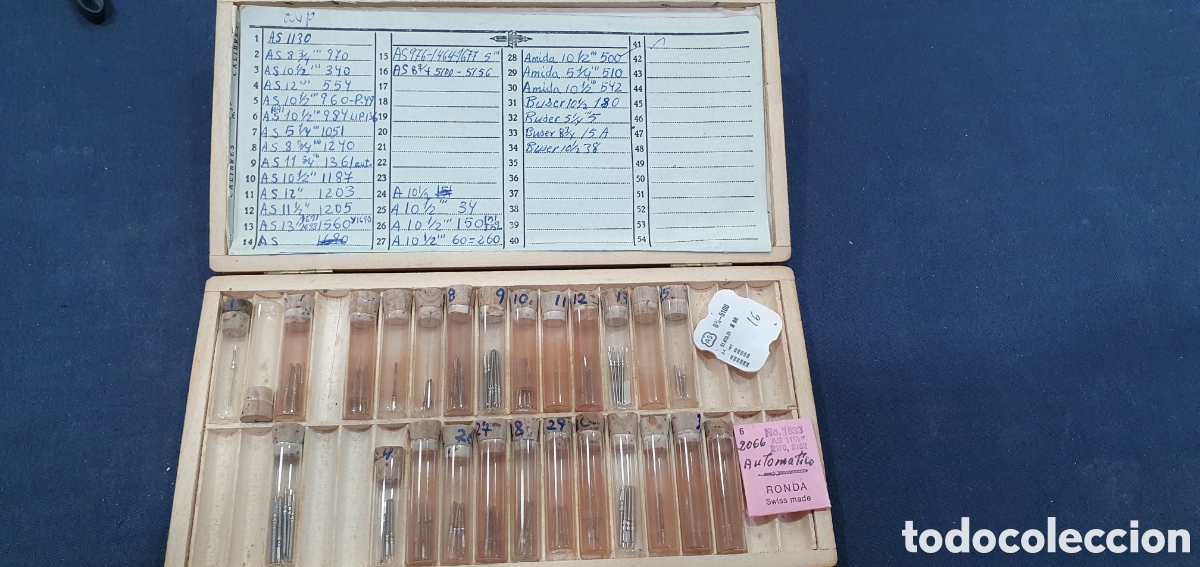 Pe&ccedil;as de reposi&ccedil;&atilde;o de rel&oacute;gios: Lote de tijas para relojes. (L138)