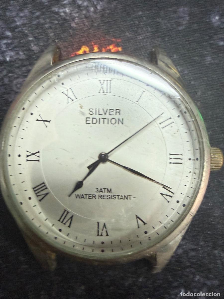 Recambios de relojes: Richard Borek Silver Edition Men&rsquo;s Quartz Watch Roman Numerals New Battery Working