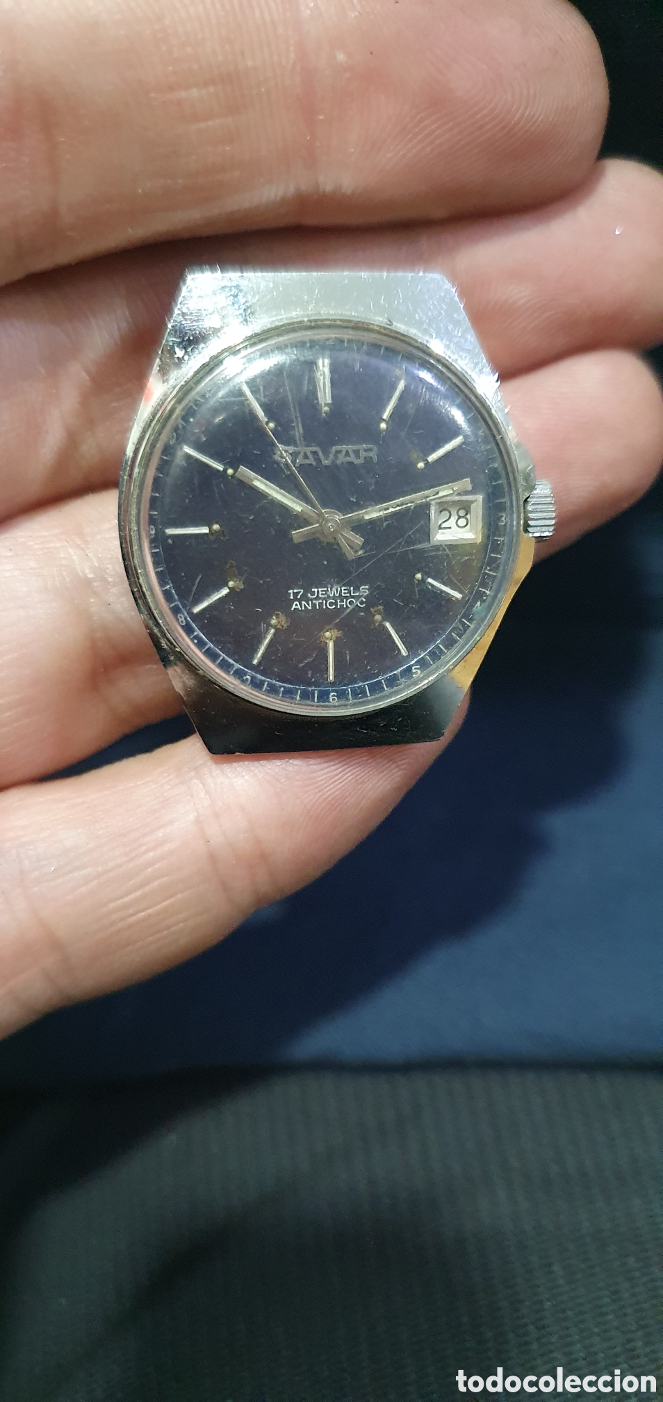 Recambios de relojes: Reloj de pulsera Savar vintage. (L139)