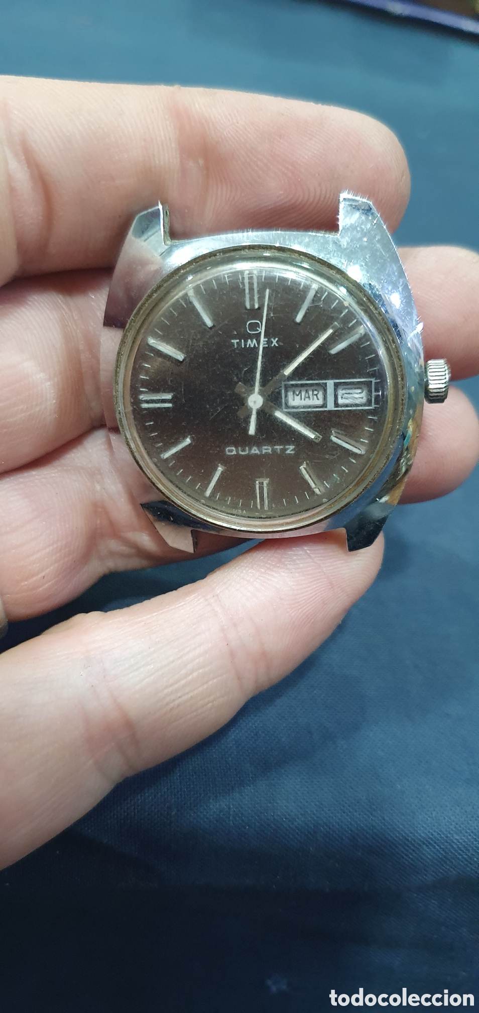 Pi&egrave;ces de rechange de montres et horloges: Reloj Timex Quartz. Vintage. No funciona. (L139)