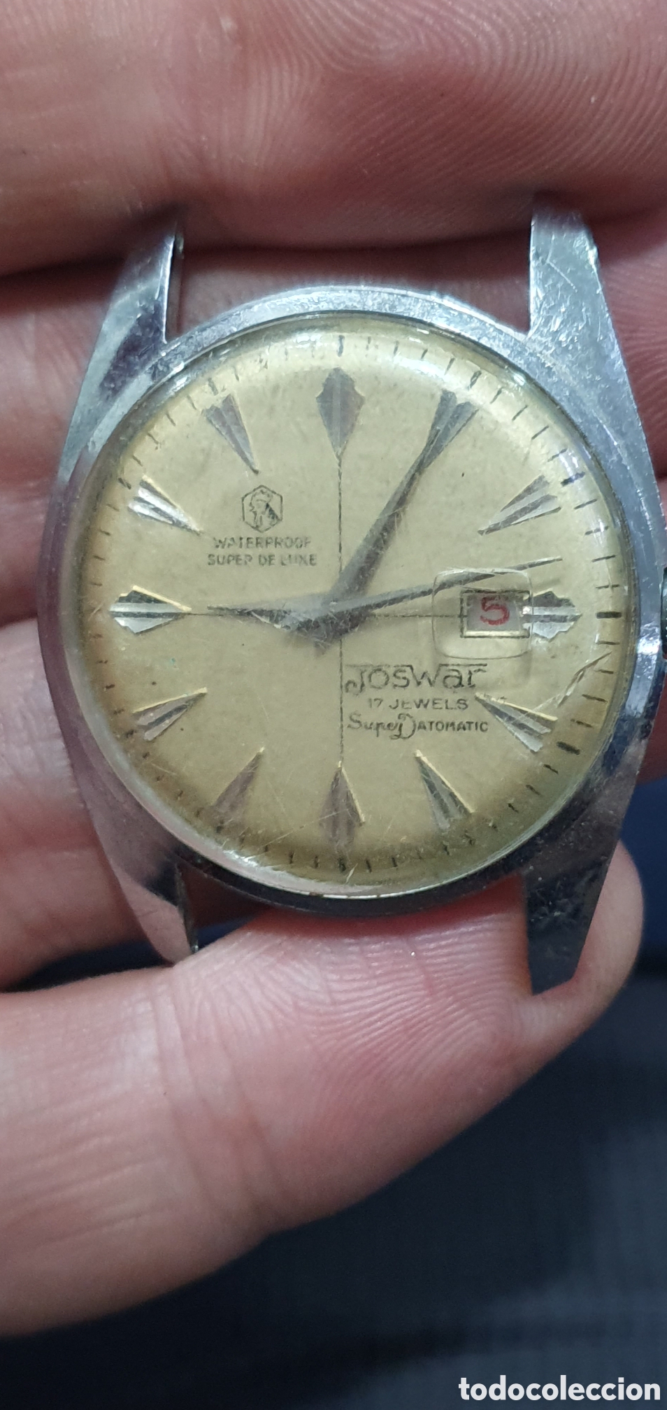 Recambios de relojes: Reloj de pulsera Joswar. No funciona. (L139)