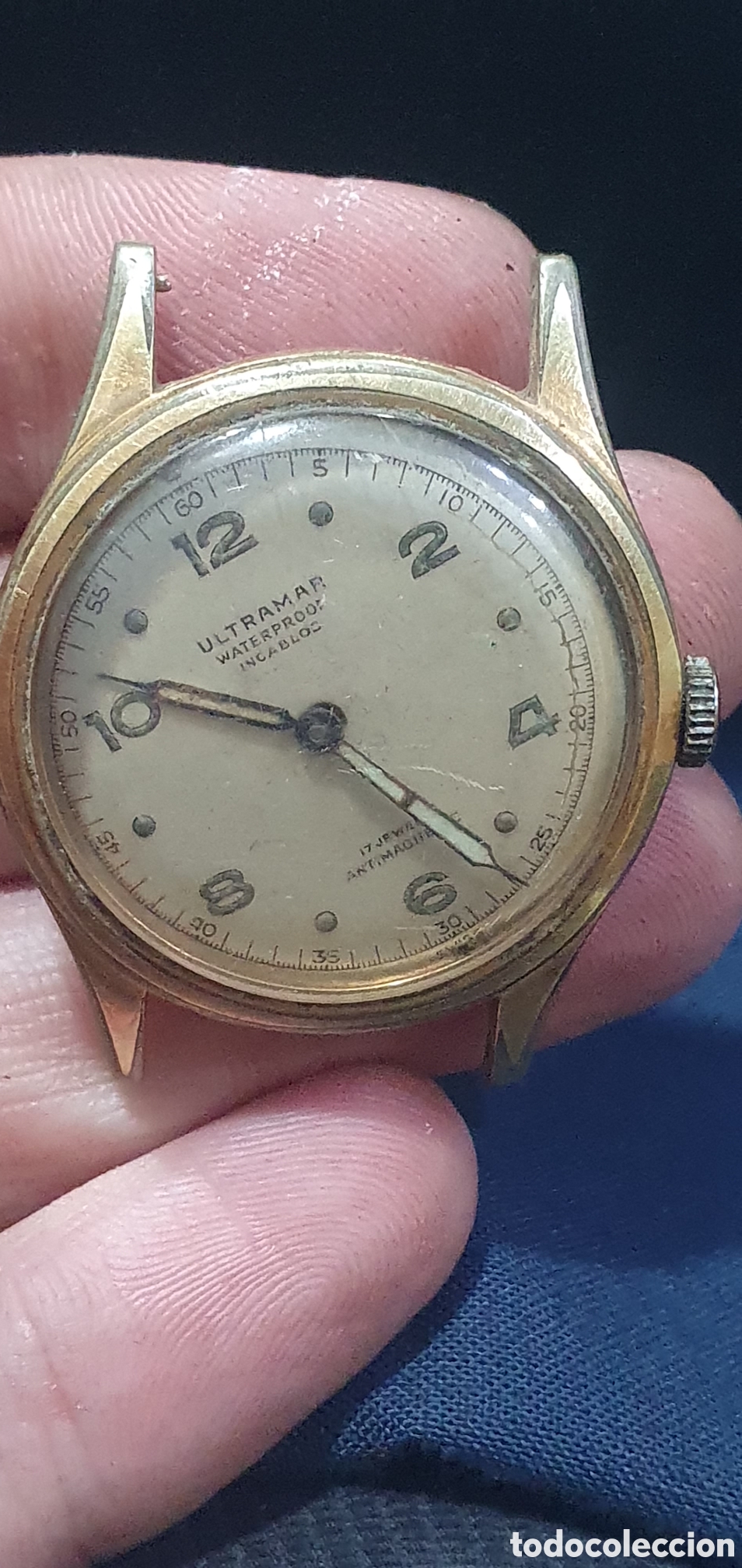 Pe&ccedil;as de reposi&ccedil;&atilde;o de rel&oacute;gios: Reloj Ultramar vintage. (L139)
