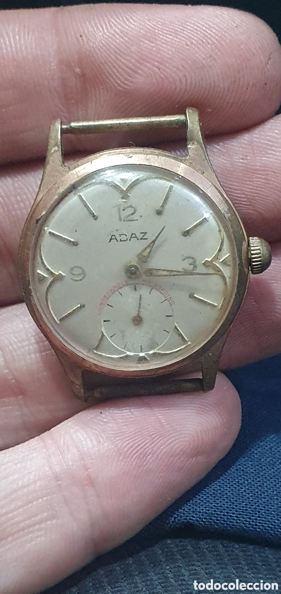 Pe&ccedil;as de reposi&ccedil;&atilde;o de rel&oacute;gios: Reloj de pulsera Adaz a cuerda. No funciona. (L139)