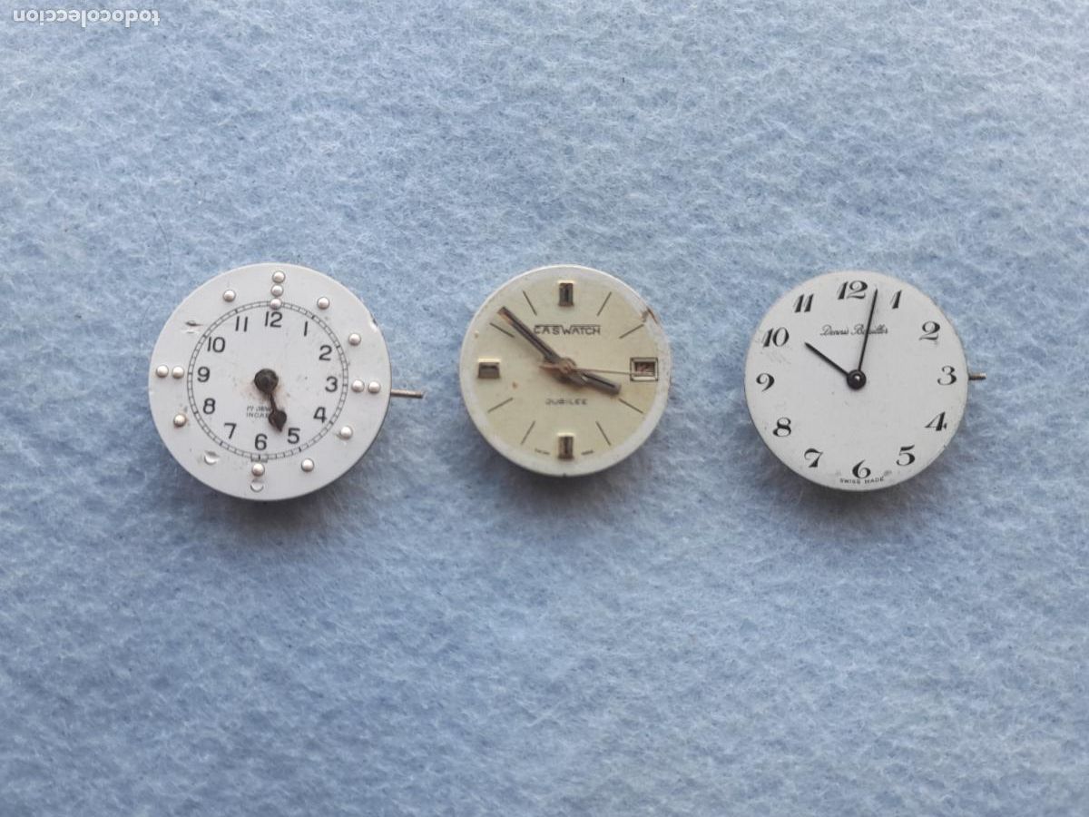 Pe&ccedil;as de reposi&ccedil;&atilde;o de rel&oacute;gios: Lote de 3 M&aacute;quinas para Relojes de Pulsera.