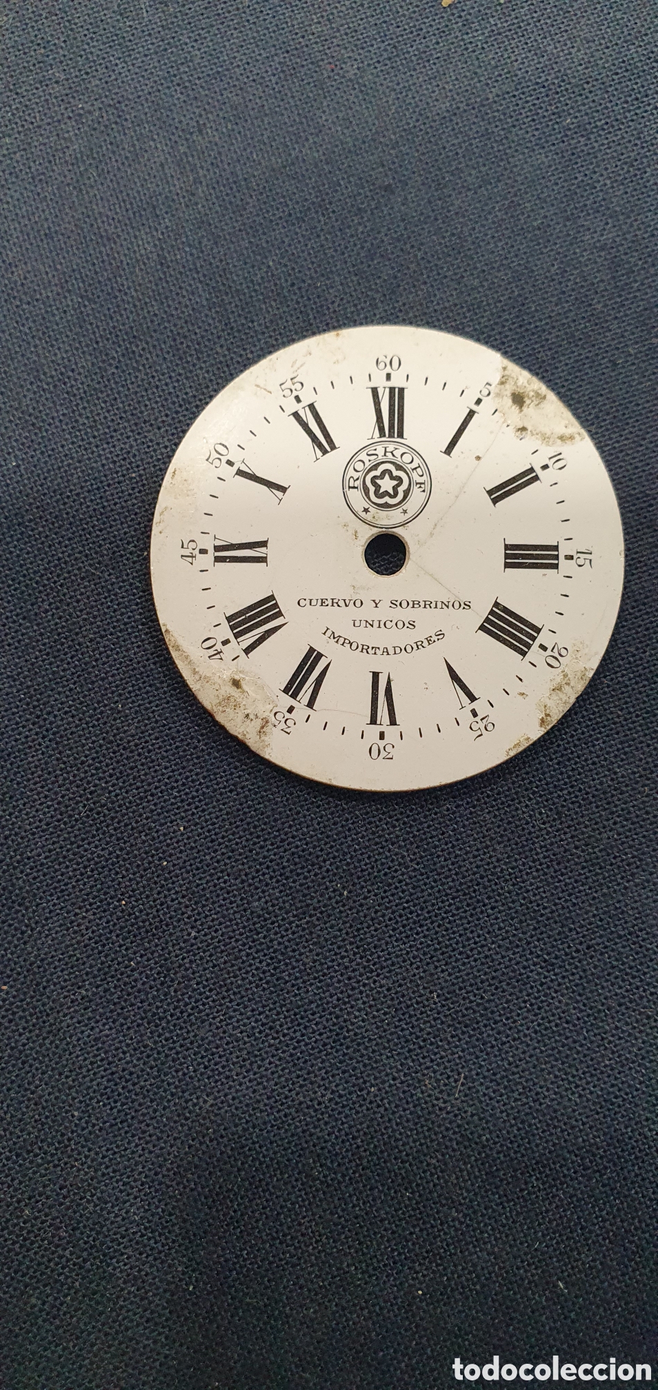 Recambios de relojes: Esfera para reloj Roskopf Cuervo y Sobrinos. (L140)