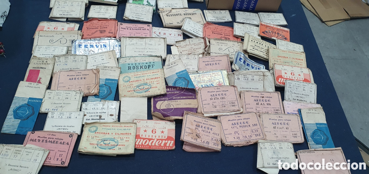 Recambios de relojes: Lote de muelles de cuerda para relojes antiguos. (L120)