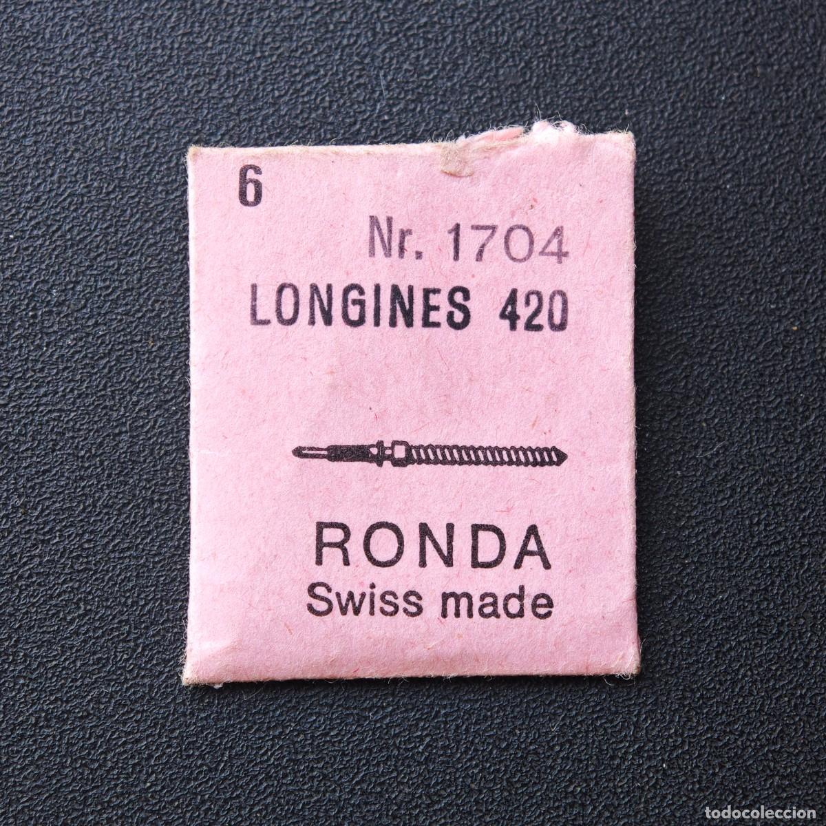 Recambios de relojes: LONGINES 420 tija reloj vintage winding stem watch motre orologio