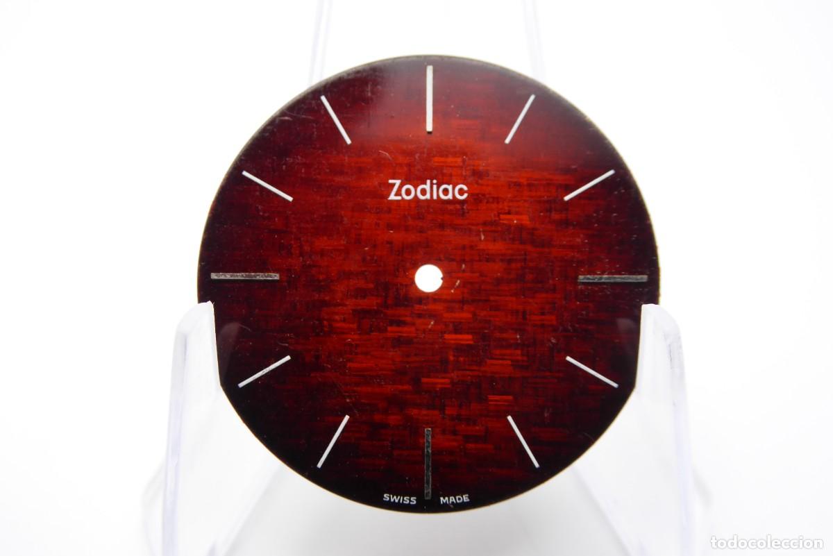 Recambios de relojes: Zodiac red degraded vintage dial