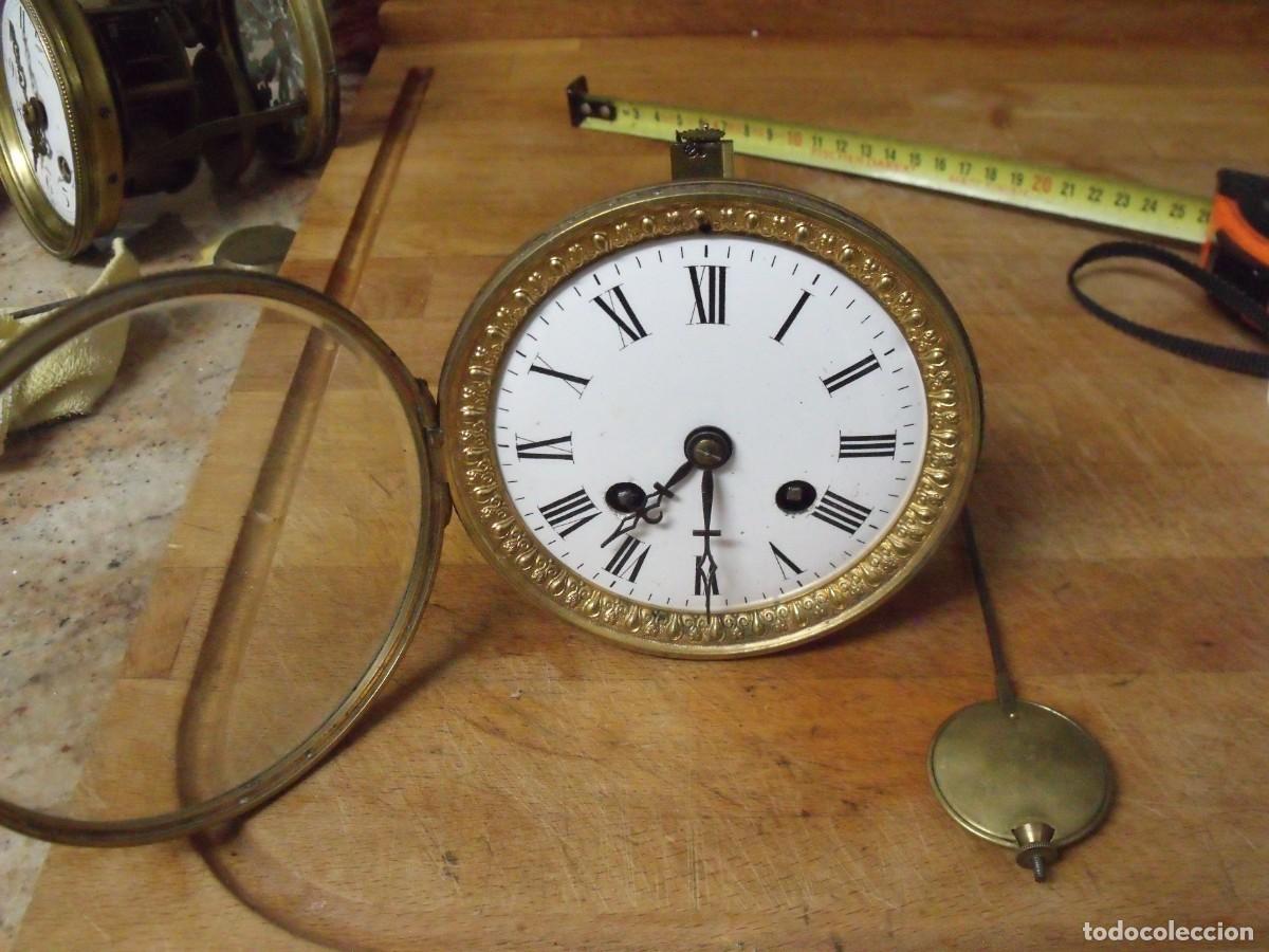 Recambios de relojes: ANTIGUA MAQUINARIA PARIS RELOJ SOBREMESA-A&Ntilde;O 1870-LOTE 644-COMPLETA Y FUNCIONAL