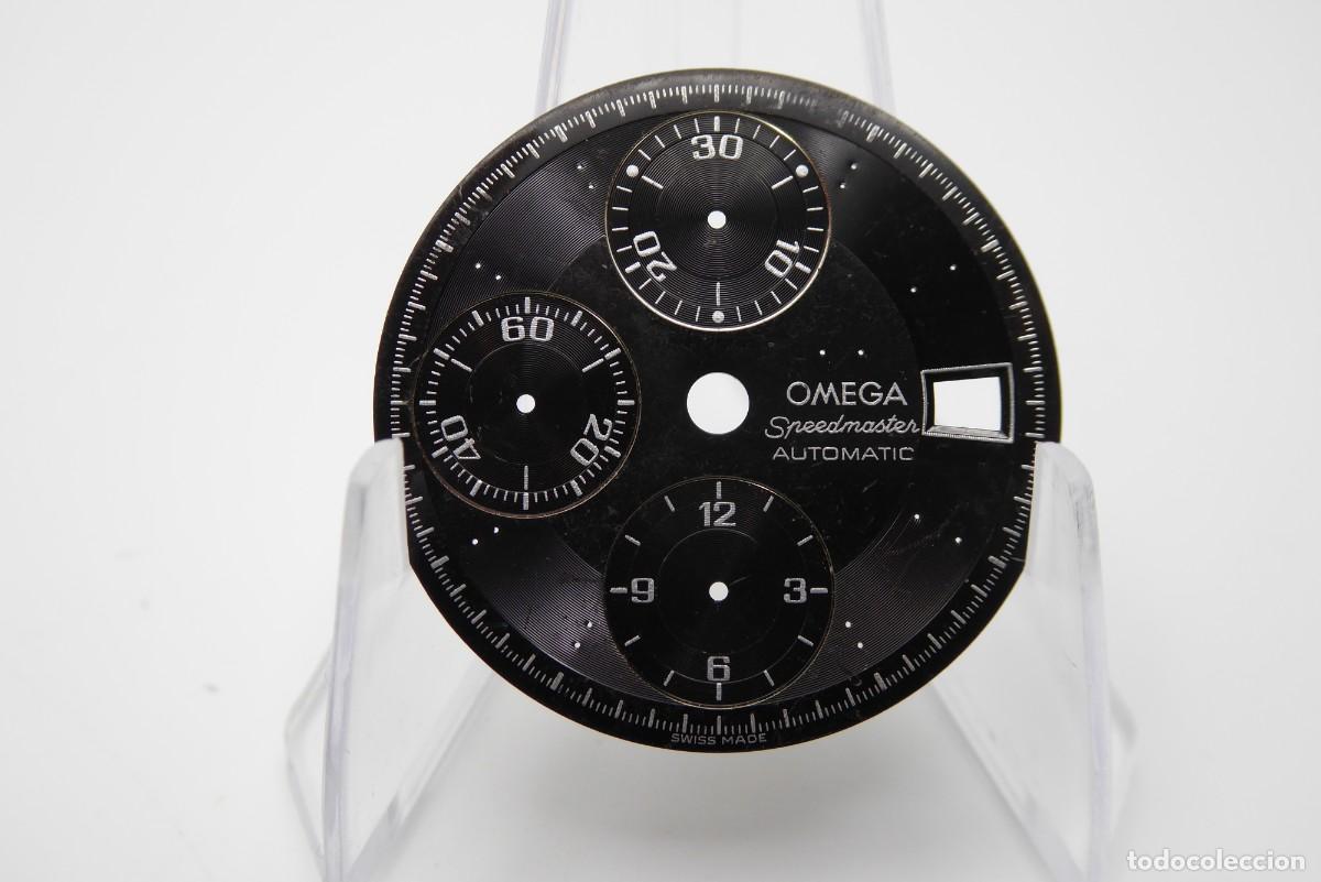 Recambios de relojes: Omega speedmaster black damaged dial 29.4mm