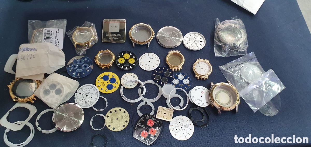 Recambios de relojes: Gran lote de repuestos de relojes Racer. (L36)