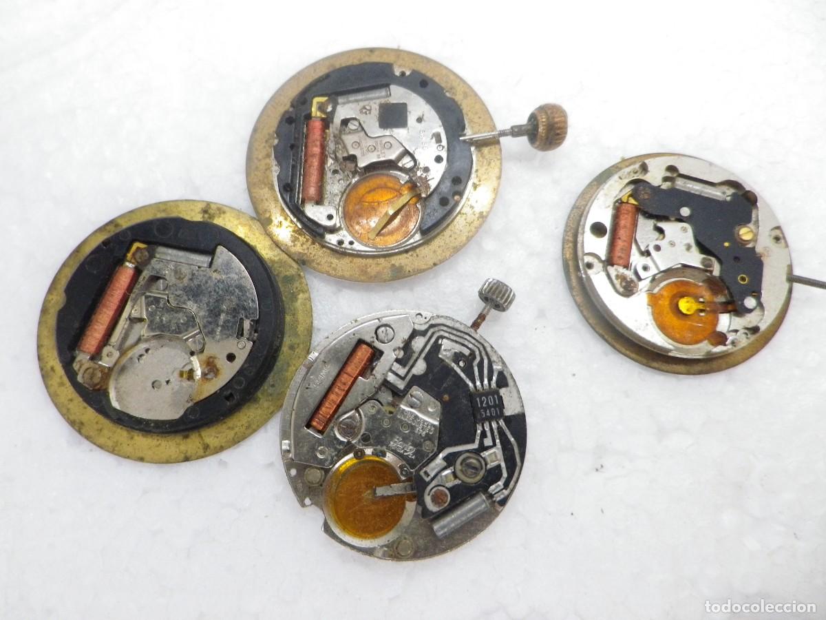 Recambios de relojes: Lote 4 Maquinarias Reloj Cuarzo Vintage Piezas, Restaurar o Aprendizaje WATCHES